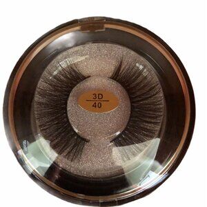 Handmade 3D Mink Lashes #40 Long Thick Eyelashes Extension 100% Real Mink